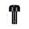 Hello Honey® 8.25" Black Round Metal LED Rechargeable Table Lamp Set, 2ct.